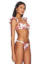 view 2 of 4 Zella Top in Red & Cream Floral