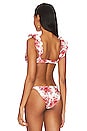 view 3 of 4 Zella Top in Red & Cream Floral