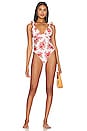 view 1 of 3 Zella One Piece in Red & Cream Floral