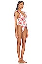 view 2 of 3 Zella One Piece in Red & Cream Floral