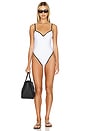 view 1 of 3 Alessa One Piece in White & Black