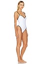 view 2 of 3 Alessa One Piece in White & Black