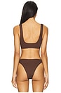 view 3 of 4 Cecilia Top in Dark Brown