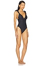 view 2 of 3 Zella One Piece in Black & White Dot