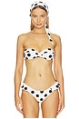 view 2 of 5 Twyla Top in Black & White Polka Dot