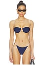 view 1 of 4 Saylor Top in Navy Blue & White