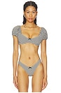 view 1 of 5 Chantel Top in Black & White Gingham