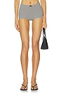 view 1 of 5 Llilah Short in Black & White Gingham