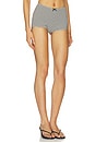 view 2 of 5 Llilah Short in Black & White Gingham