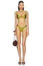 view 4 of 4 Azura Top in Olive Green