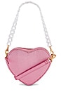 view 1 of 6 Mini Ava Heart Bag in Pink