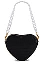 view 2 of 6 Mini Ava Heart Bag in Black