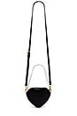 view 5 of 6 Mini Ava Heart Bag in Black