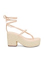 view 1 of 5 Ceci Jute Sandal in Blush