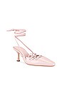 view 2 of 5 Ross Lace Up Heel in Dusty Pink