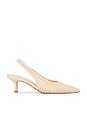 view 1 of 5 SAPATO BAIXO CHANEL TI AMO in Natural Raffia