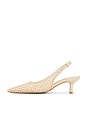 view 5 of 5 SAPATO BAIXO CHANEL TI AMO in Natural Raffia