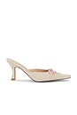 view 1 of 5 Lace Up Mule in Natural & Pink