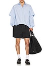 view 5 of 5 Double Sleeve Button Down in Blue