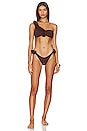 view 1 of 3 Rasha One Shoulder Bikini in Brown