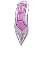 view 4 of 5 x Melissa Cinderella Pump in Clear Glitter