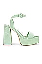 view 1 of 5 Dolly Sandal in Velvet Mist Green