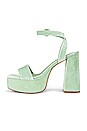 view 5 of 5 Dolly Sandal in Velvet Mist Green