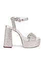 view 1 of 5 Dolly Crystal Platform in Gray & Crystal