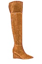 view 1 of 5 Emily Over The Knee Boot in Tobacco