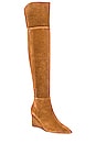 view 2 of 5 Emily Over The Knee Boot in Tobacco