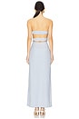 view 4 of 4 Romy Strapless Panel Back Dress in Cashmere Blue