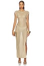 view 2 of 5 VESTIDO NELL in Metallic Gold
