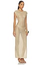 view 3 of 5 VESTIDO NELL in Metallic Gold