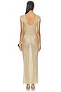 view 4 of 5 VESTIDO NELL in Metallic Gold