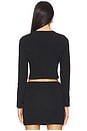 view 3 of 5 Lauren Swim Cardigan in Jet Black