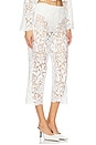 view 2 of 6 Gabrielle Capri in White Lace