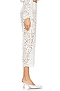 view 3 of 6 Gabrielle Capri in White Lace