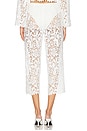 view 4 of 6 Gabrielle Capri in White Lace