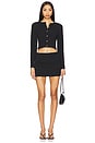 view 5 of 6 Page Mini Swim Skirt in Jet Black