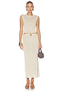 view 5 of 6 FALDA MIDI SONYA in Champagne