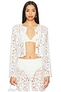 view 1 of 5 Coco Button Shirt in White Lace