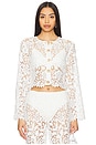 view 2 of 5 Coco Button Shirt in White Lace
