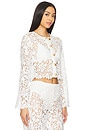 view 3 of 5 Coco Button Shirt in White Lace