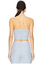 view 3 of 5 Birkin Pearl Corset Top in Cashmere Blue