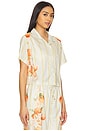 view 3 of 5 Ruby Short Sleeve Boxy Shirt in Placement Italian Oranges