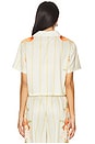 view 4 of 5 Ruby Short Sleeve Boxy Shirt in Placement Italian Oranges