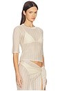 view 2 of 4 Carli Baby Tee in Champagne