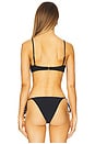 view 3 of 4 Fonda Underwire Bikini Top in Jet Black & Cloud Tipping