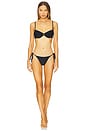 view 4 of 4 Fonda Underwire Bikini Top in Jet Black & Cloud Tipping