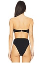 view 3 of 4 Kate Bandeau Hardware Bikini Top in Jet Black